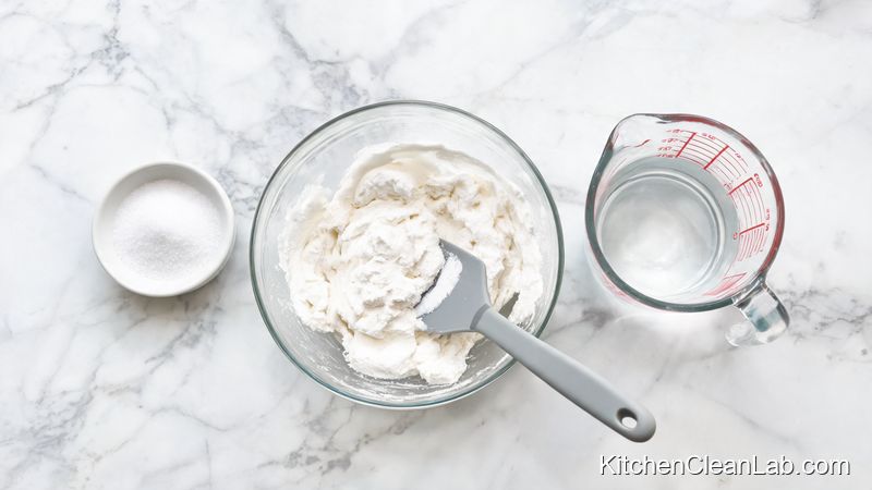 DIY baking soda paste ingredients for cleaning tough oven stains